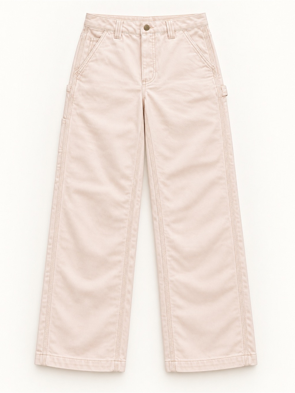 TNA Wide-Leg Carpenter Jeans in white